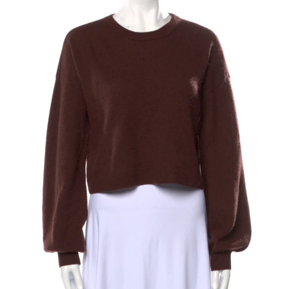 Alice & Olivia Cropped Crewneck Sweater